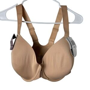 Paramour Utopia Front Closure Bra Womens 36H Tan Nude Racerback 155149 NEW